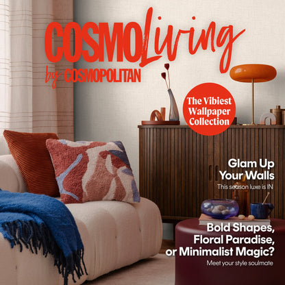 CosmoLiving Seidenstruktur  Muschelweiß 10,05 m x 0,53 m