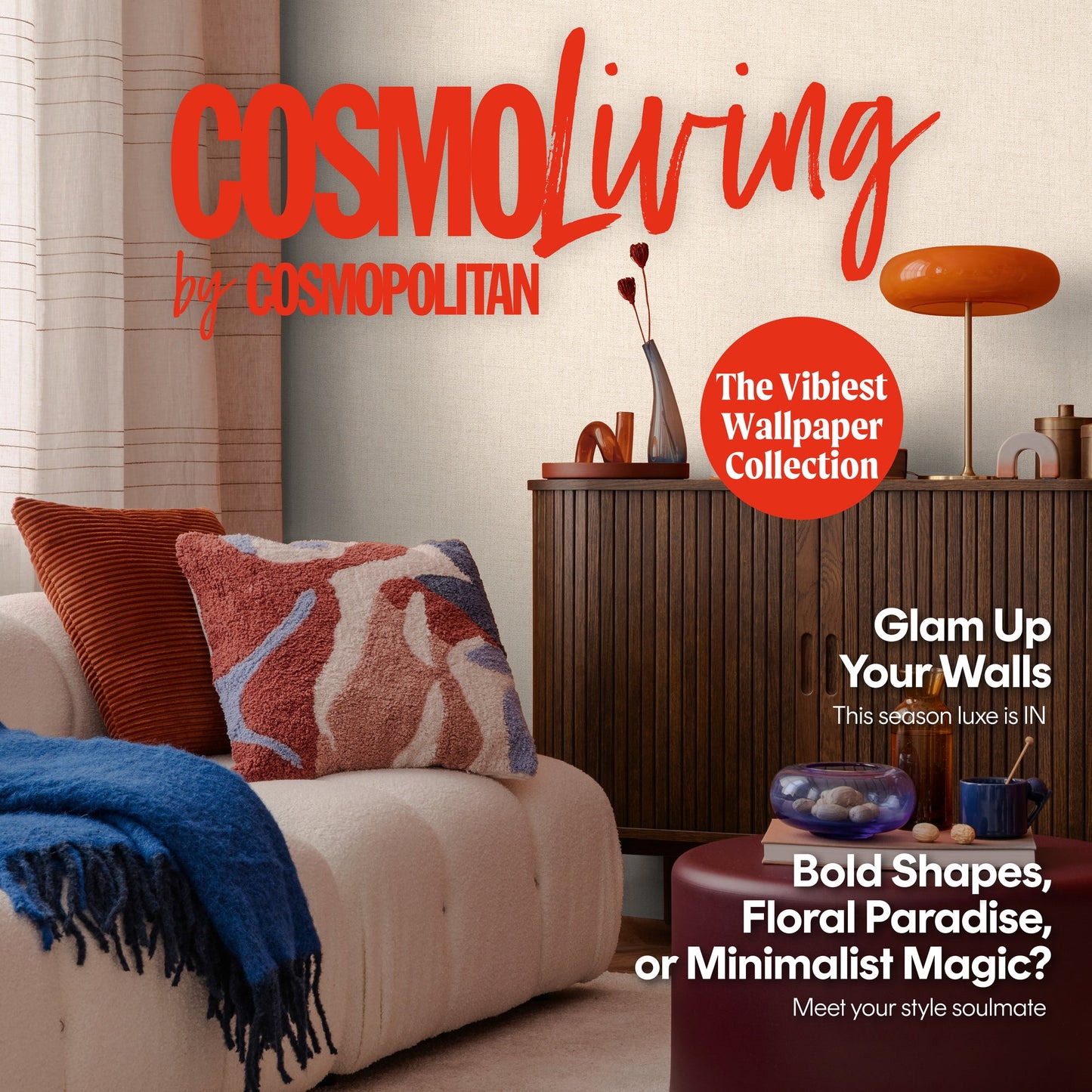 CosmoLiving Seidenstruktur  Vanille 10,05 m x 0,53 m