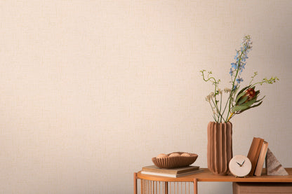 Livingwalls CosmoLiving Vliestapete Metallic Effekt Rosa Beige Gold - 10,05 m x 0,53 m