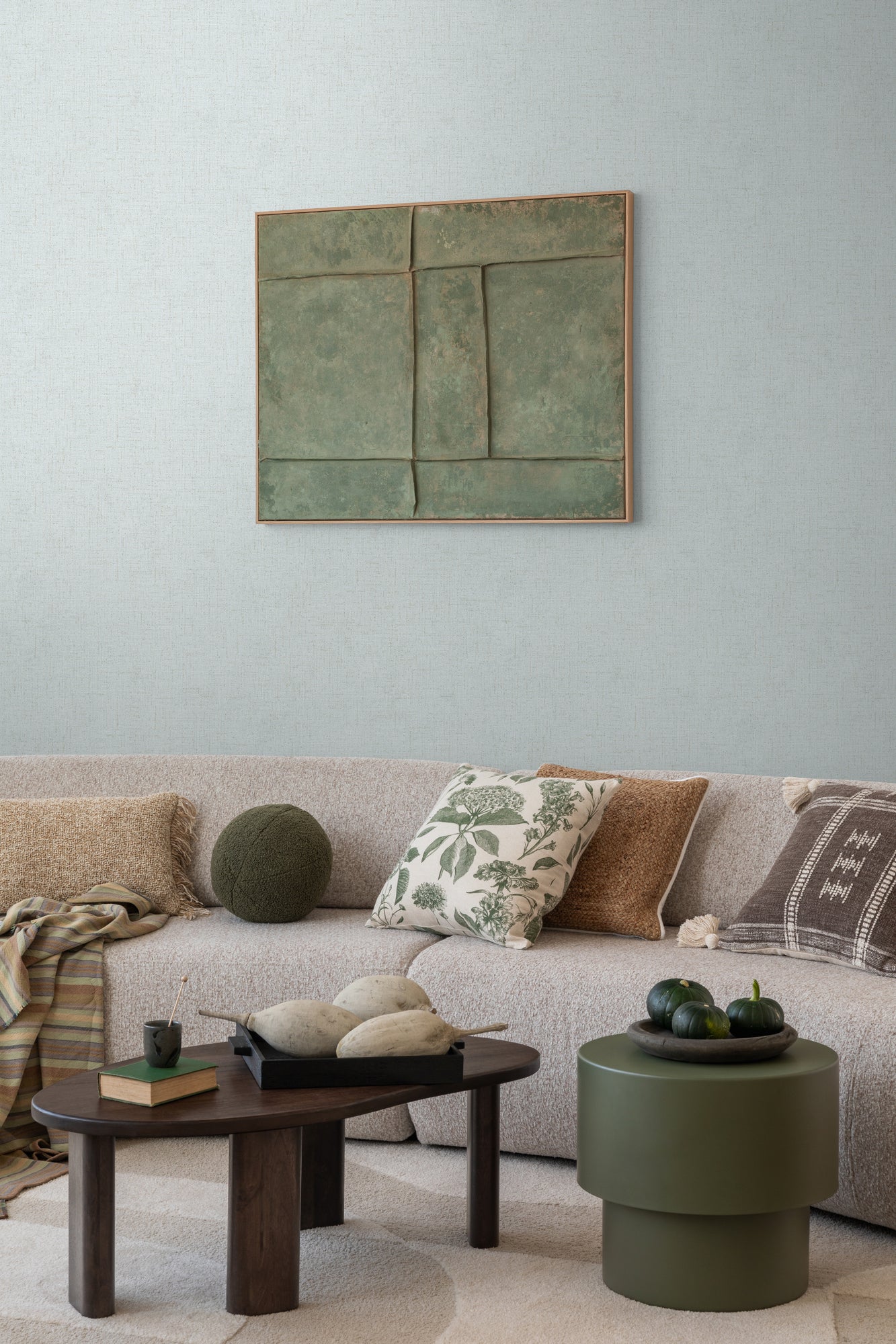 Livingwalls CosmoLiving Vliestapete Metallic Effekt Eisblau Gold - 10,05 m x 0,53 m
