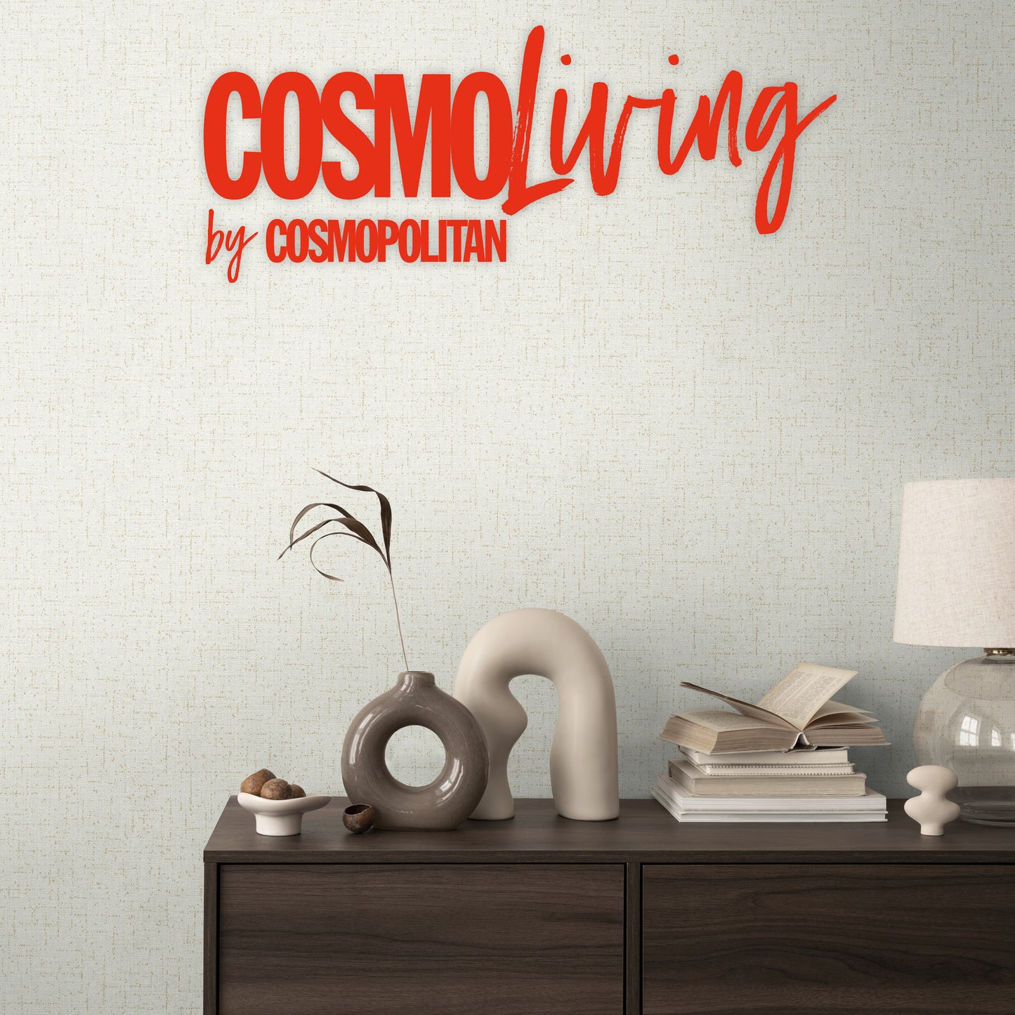 Livingwalls CosmoLiving Vliestapete Metallic Effekt Weiß Gold - 10,05 m x 0,53 m