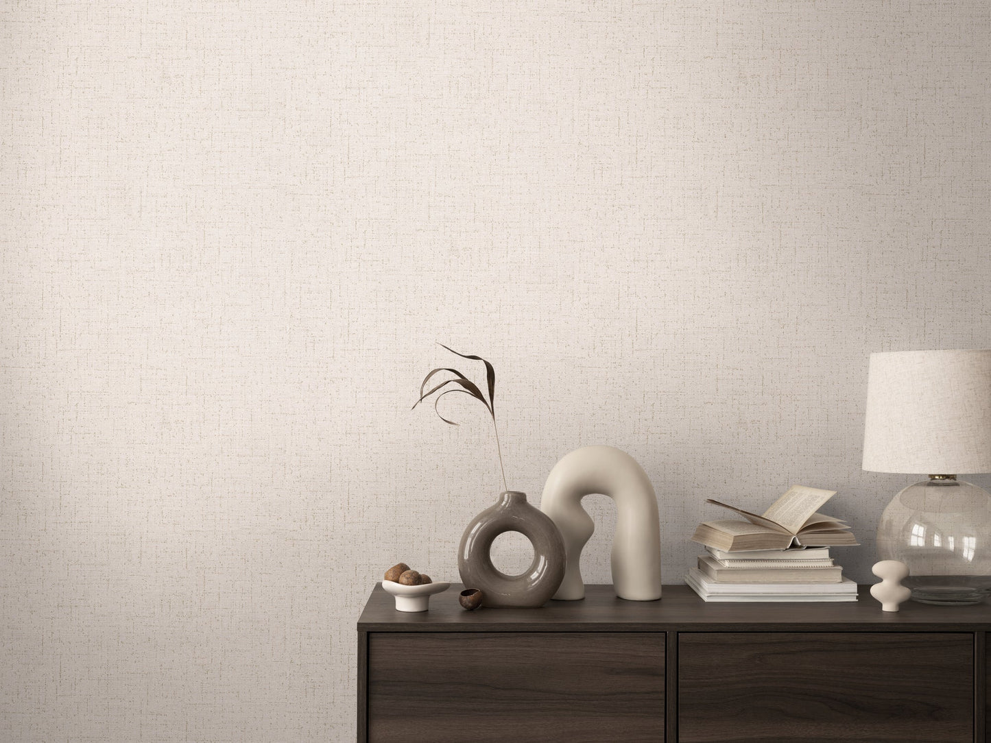 CosmoLiving Goldfaserstruktur  Greige 10,05 m x 0,53 m