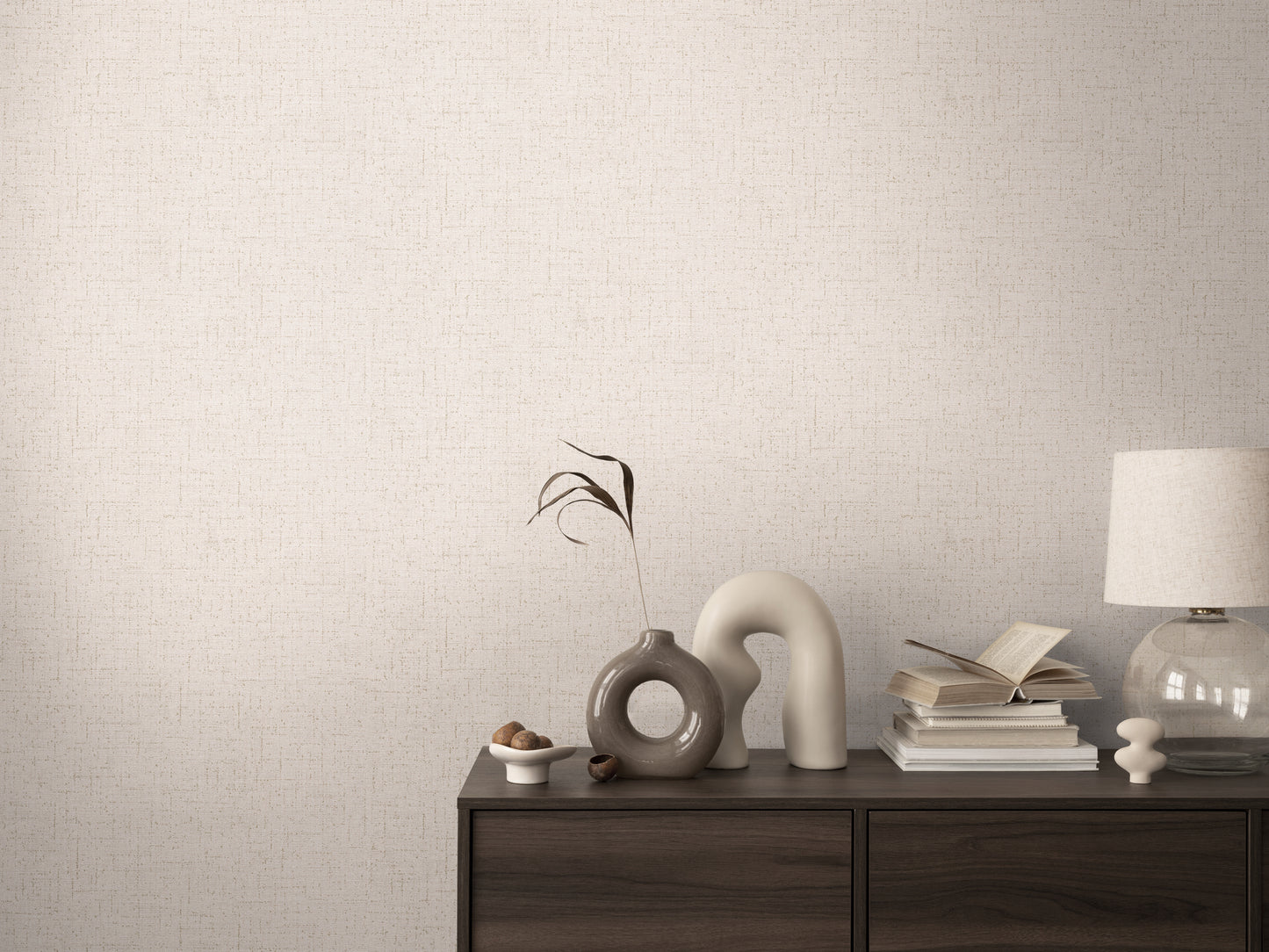 Livingwalls CosmoLiving Vliestapete Metallic Effekt Creme Gold - 10,05 m x 0,53 m