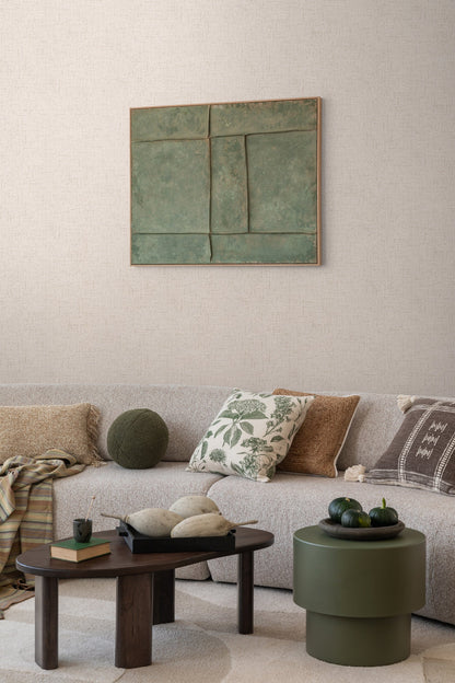 CosmoLiving Goldfaserstruktur  Greige 10,05 m x 0,53 m