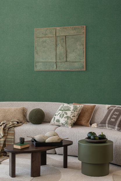 Livingwalls CosmoLiving Vliestapete Metallic Effekt Dunkelgrün Gold - 10,05 m x 0,53 m