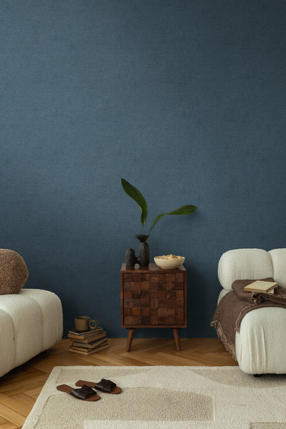 Livingwalls CosmoLiving Vliestapete Metallic Effekt Dunkelblau Gold - 10,05 m x 0,53 m