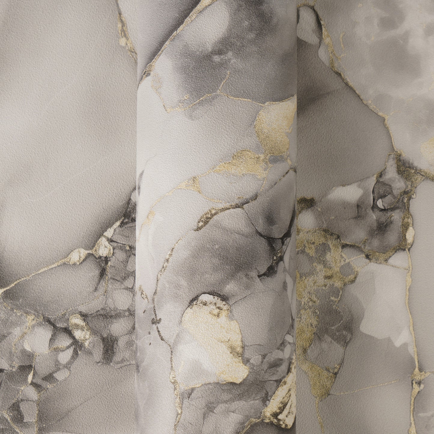 Mustertapete Marmor-Optik Taupe & Gold - 10,05 m x 0,53 m