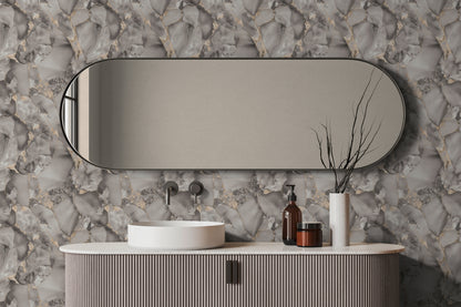 Mustertapete Marmor-Optik Taupe & Gold - 10,05 m x 0,53 m