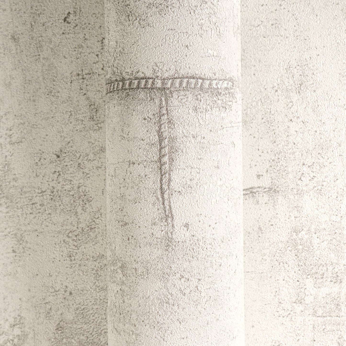CosmoLiving Graphite Groove-Edge Weiß 10,05 m x 0,53 m