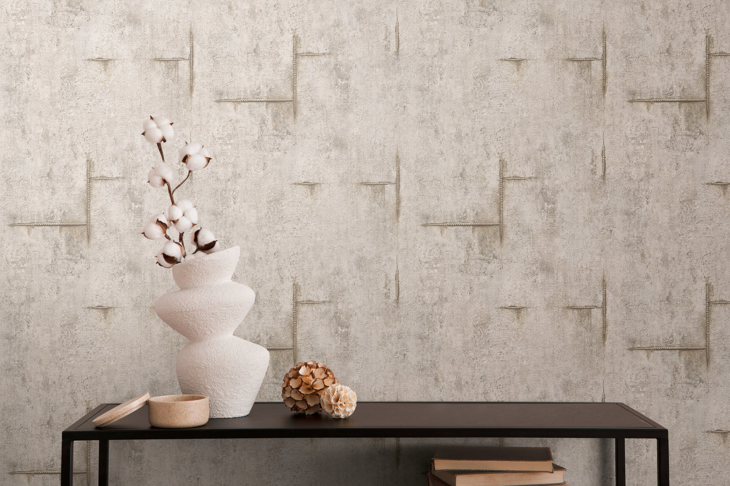 Livingwalls CosmoLiving Graphite Groove-Edge Industrial Grau Metallic - 10,05 m x 0,53 m