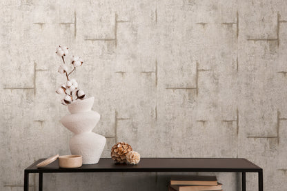 Livingwalls CosmoLiving Graphite Groove-Edge Industrial Grau Metallic - 10,05 m x 0,53 m