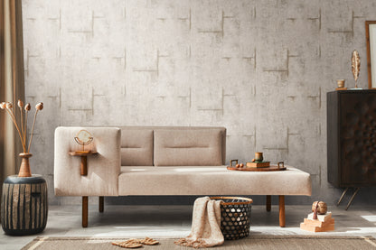 Livingwalls CosmoLiving Graphite Groove-Edge Industrial Grau Metallic - 10,05 m x 0,53 m
