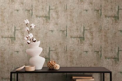 Livingwalls CosmoLiving Graphite Groove-Edge Industrial Braun - 10,05 m x 0,53 m