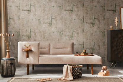 Livingwalls CosmoLiving Graphite Groove-Edge Industrial Braun - 10,05 m x 0,53 m