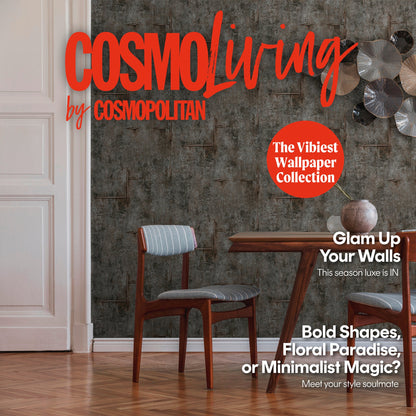 CosmoLiving Graphite Groove-Edge Schwarz 10,05 m x 0,53 m