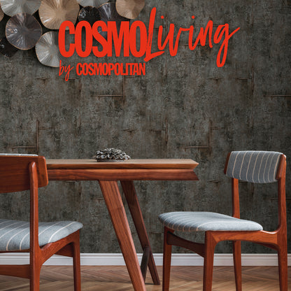 Livingwalls CosmoLiving Graphite Groove-Edge Industrial Schwarz - 10,05 m x 0,53 m