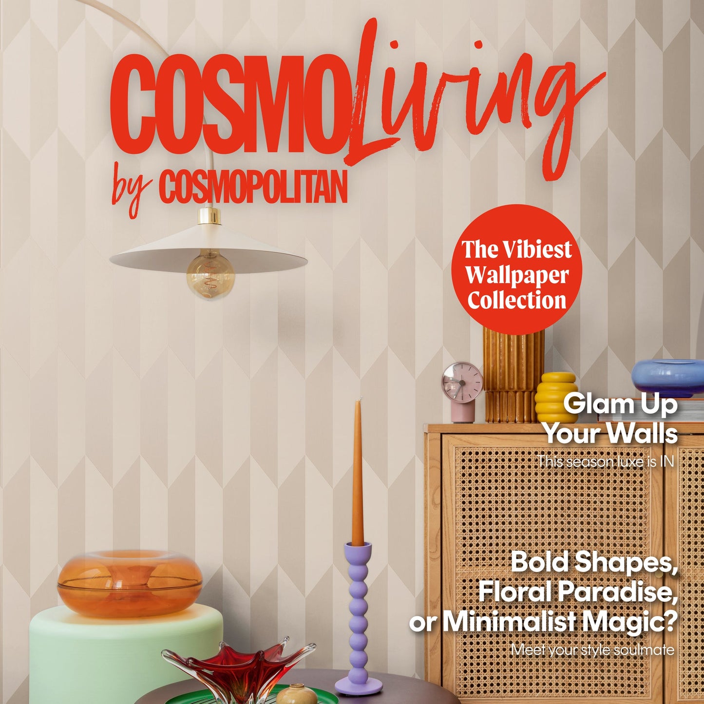 CosmoLiving Graphic Groove-Playful Weiß 10,05 m x 0,53 m