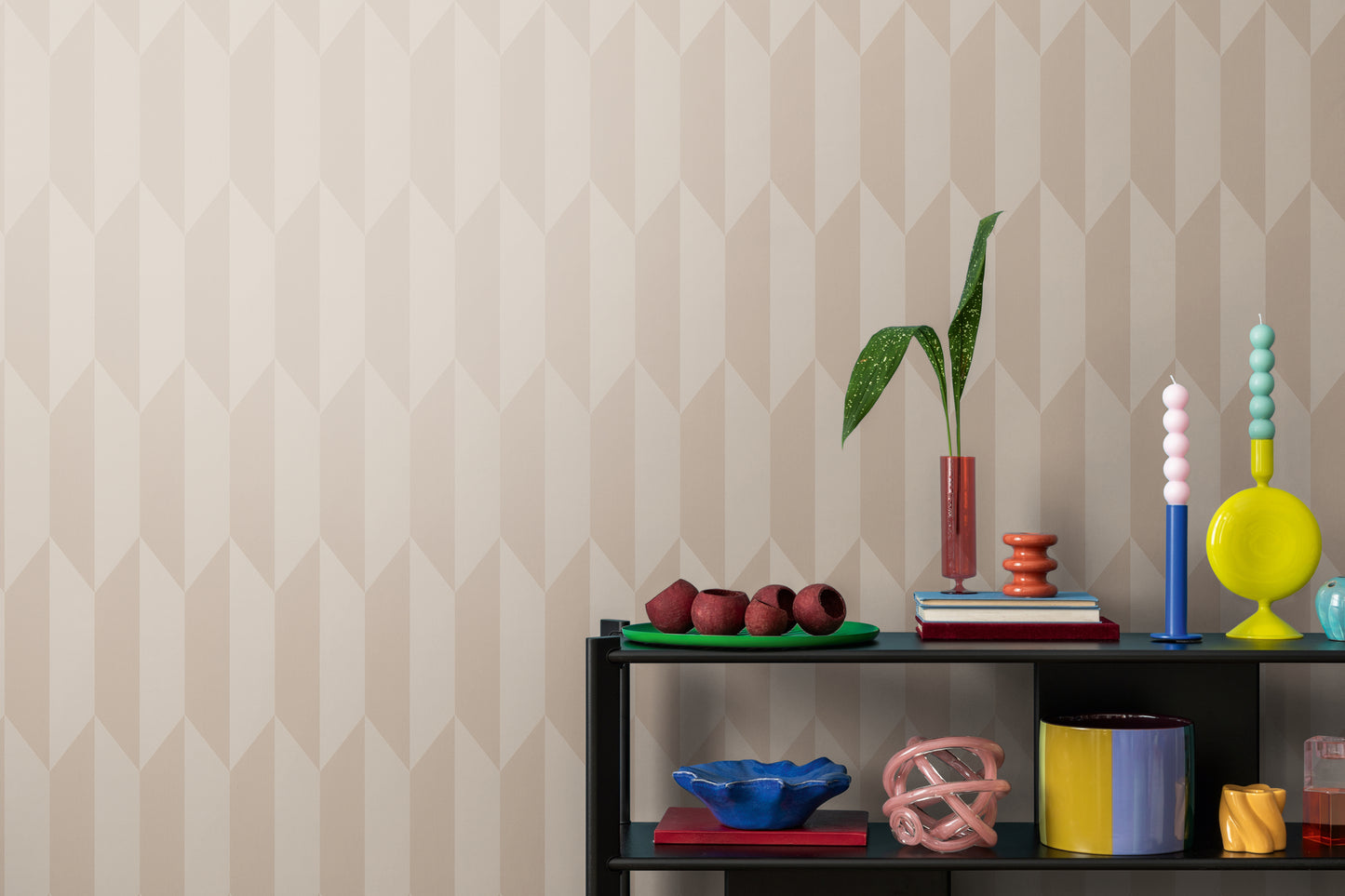 Livingwalls CosmoLiving Graphic Groove-Playful geometrisch Weiß - 10,05 m x 0,53 m
