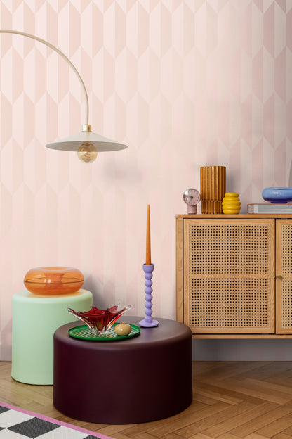 Livingwalls CosmoLiving Graphic Groove-Playful geometrisch Rosa - 10,05 m x 0,53 m