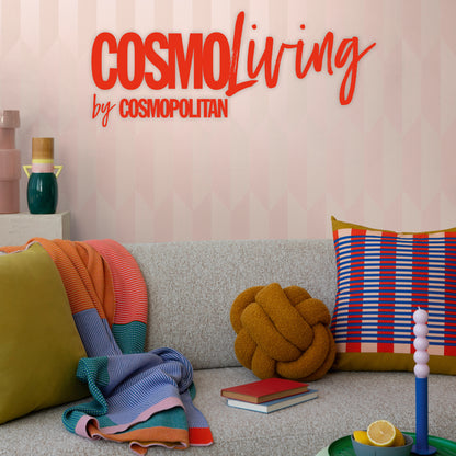 Livingwalls CosmoLiving Graphic Groove-Playful geometrisch Rosa - 10,05 m x 0,53 m