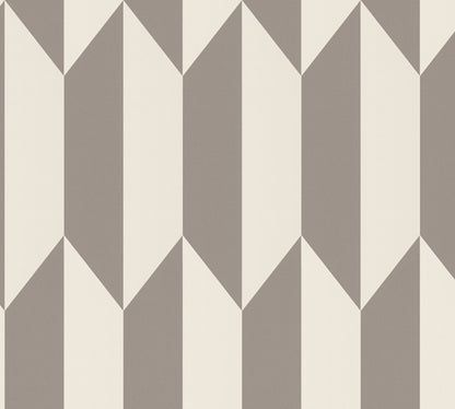 Livingwalls CosmoLiving Graphic Groove-Playful geometrisch Silber - 10,05 m x 0,53 m