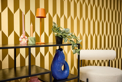 Livingwalls CosmoLiving Graphic Groove-Playful geometrisch Gold - 10,05 m x 0,53 m