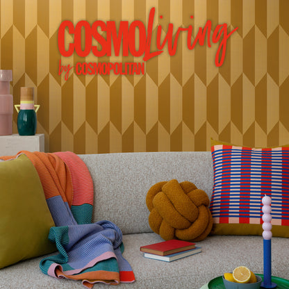 Livingwalls CosmoLiving Graphic Groove-Playful geometrisch Gold - 10,05 m x 0,53 m