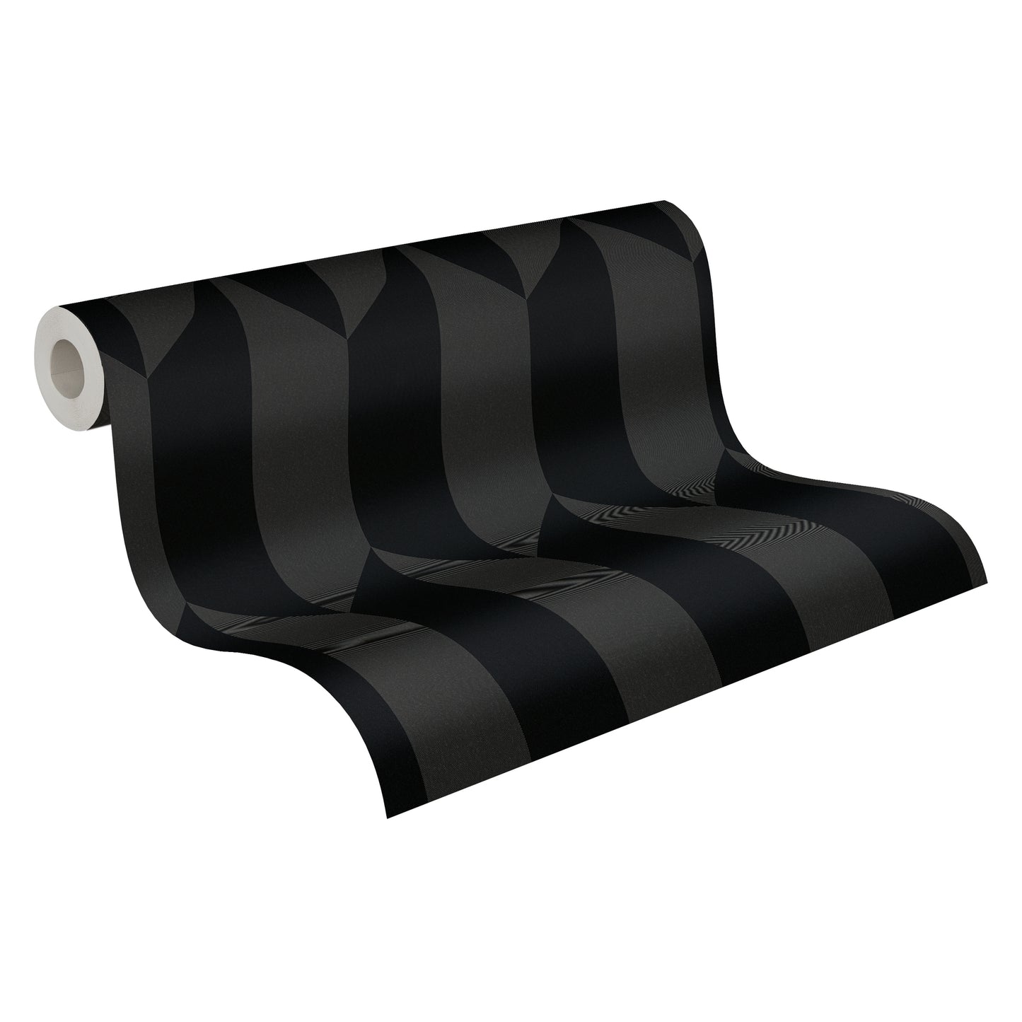 Livingwalls CosmoLiving Graphic Groove-Playful geometrisch Schwarz - 10,05 m x 0,53 m