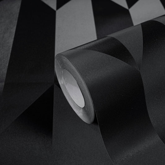 CosmoLiving Graphic Groove-Playful Schwarz 10,05 m x 0,53 m