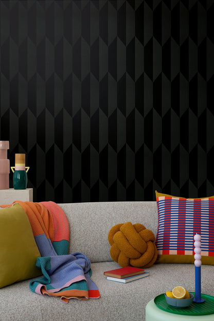 CosmoLiving Graphic Groove-Playful Schwarz 10,05 m x 0,53 m