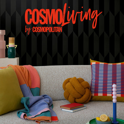 Livingwalls CosmoLiving Graphic Groove-Playful geometrisch Schwarz - 10,05 m x 0,53 m