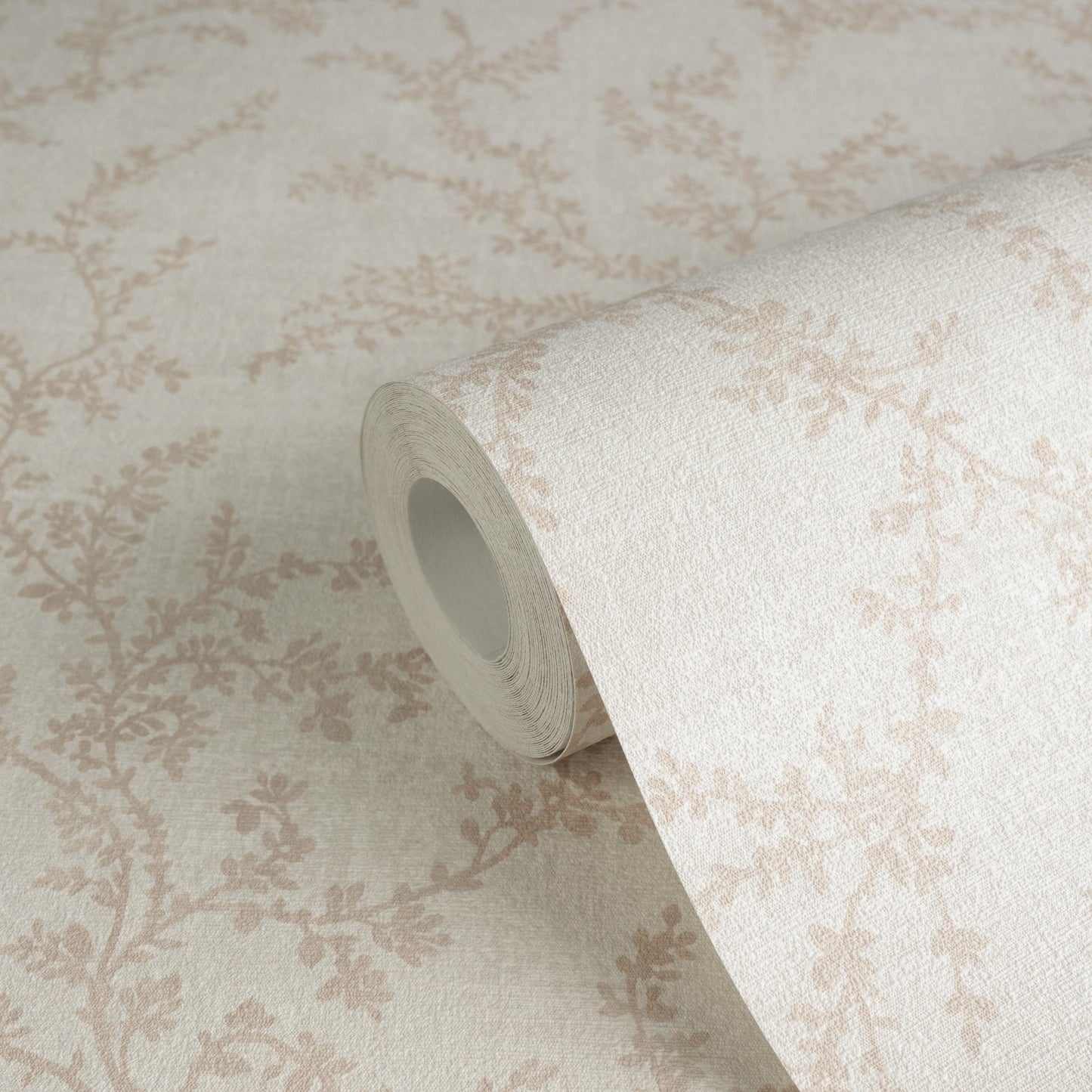 Mustertapete Blätterranken Rosé - 10,05 m x 0,53 m