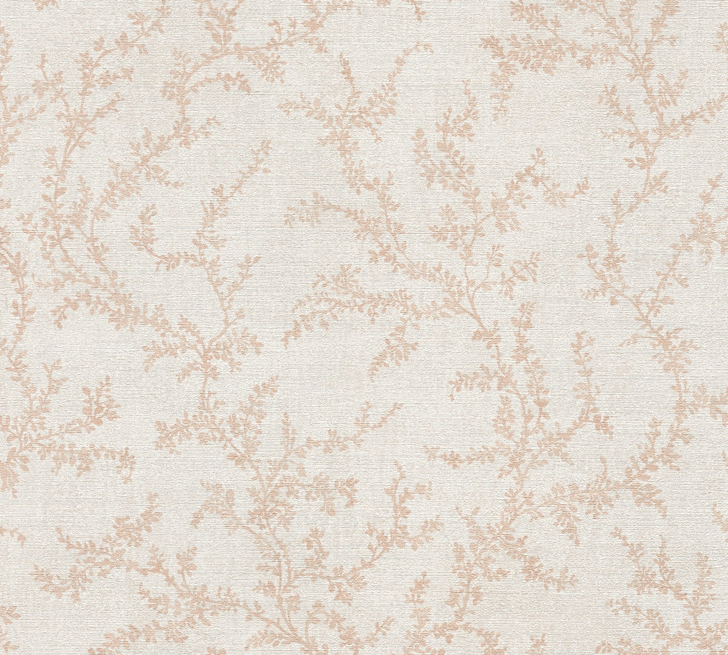 Mustertapete Blätterranken Rosé - 10,05 m x 0,53 m