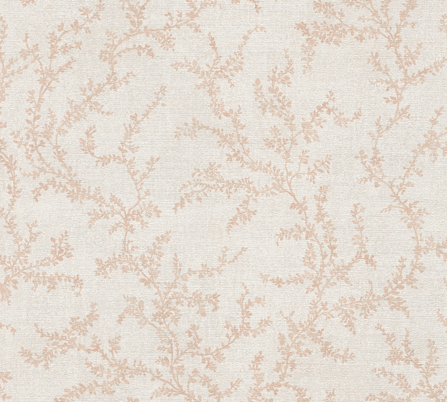 Mustertapete Blätterranken Rosé - 10,05 m x 0,53 m