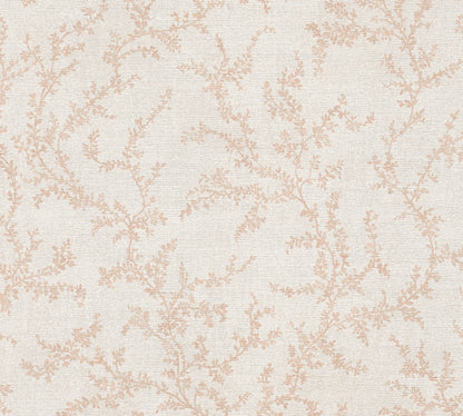 Mustertapete Blätterranken Rosé - 10,05 m x 0,53 m