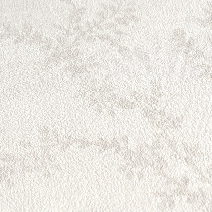 Mustertapete Blätterranken Cremeweiß - 10,05 m x 0,53 m