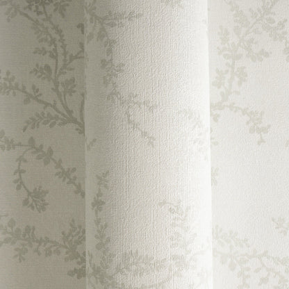 Mustertapete Zarte Blattranken Hellbeige - 10,05 m x 0,53 m