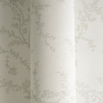 Mustertapete Zarte Blattranken Hellbeige - 10,05 m x 0,53 m