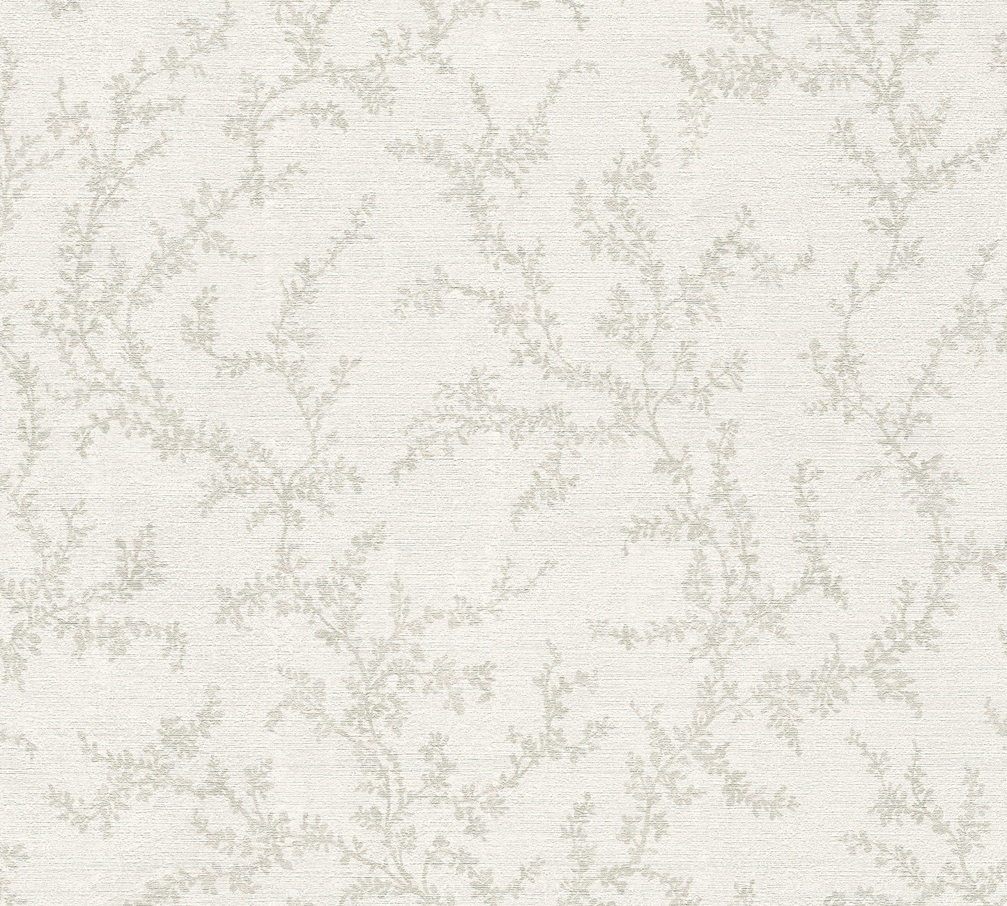 Mustertapete Zarte Blattranken Hellbeige - 10,05 m x 0,53 m
