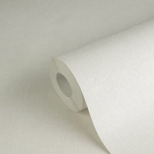 Strukturtapete Textil-Optik Lichtgrau - 10,05 m x 0,53 m