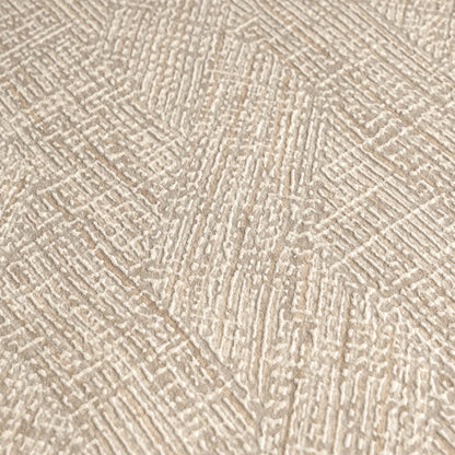 Mustertapete Fischgrät-Weboptik Altrosa - 10,05 m x 0,53 m