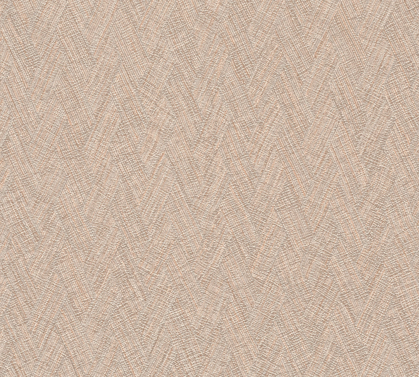 Mustertapete Fischgrät-Weboptik Altrosa - 10,05 m x 0,53 m