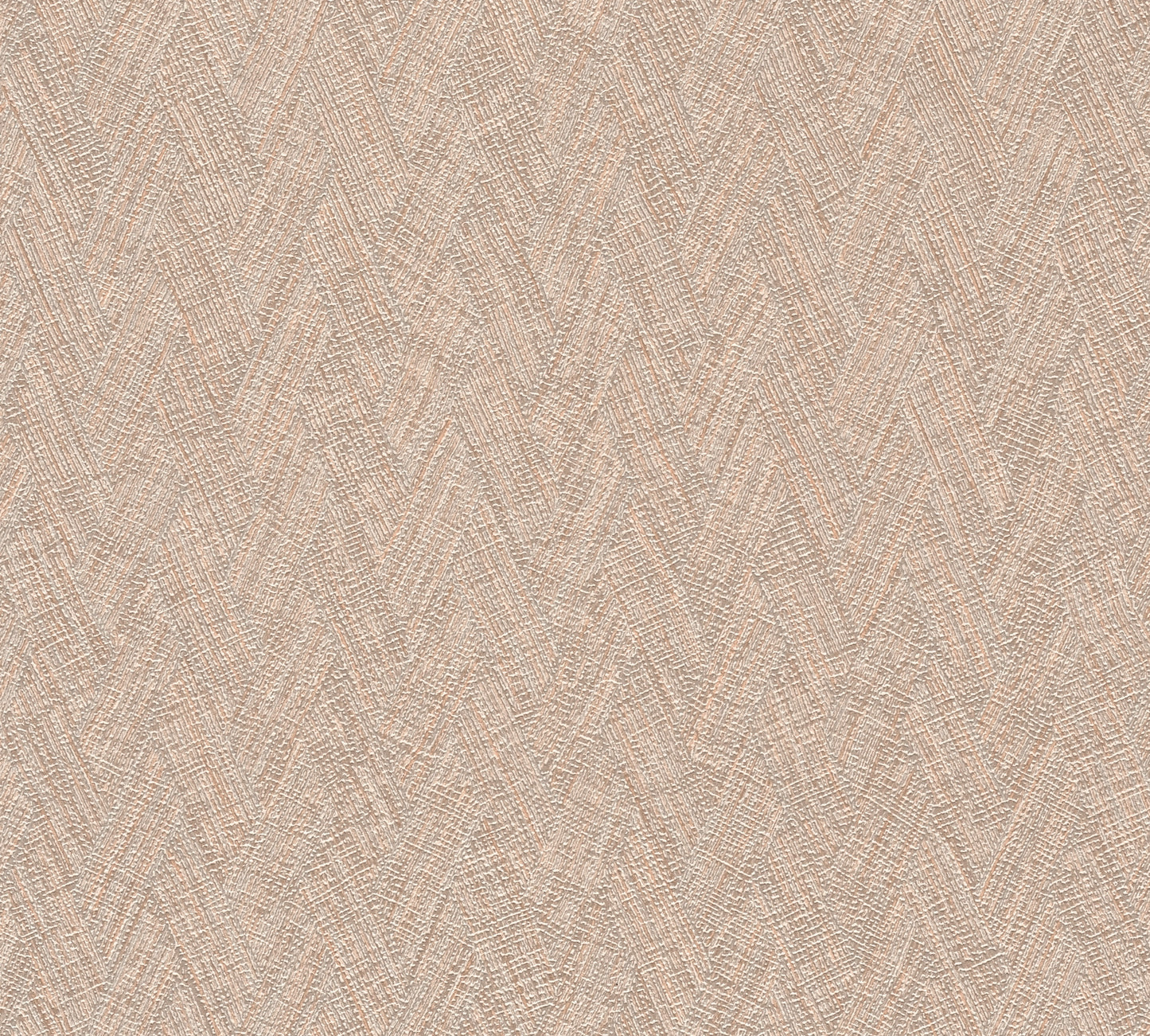 Mustertapete Fischgrät-Weboptik Altrosa - 10,05 m x 0,53 m