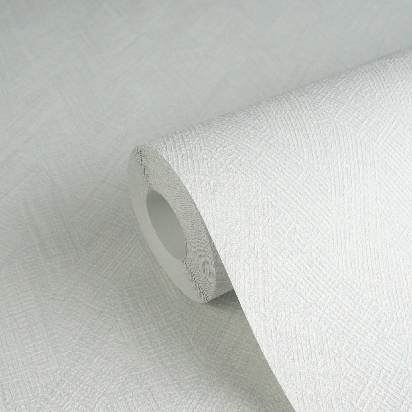 Mustertapete Fischgrät-Weboptik Pastellblau - 10,05 m x 0,53 m