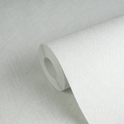 Mustertapete Fischgrät-Weboptik Pastellblau - 10,05 m x 0,53 m