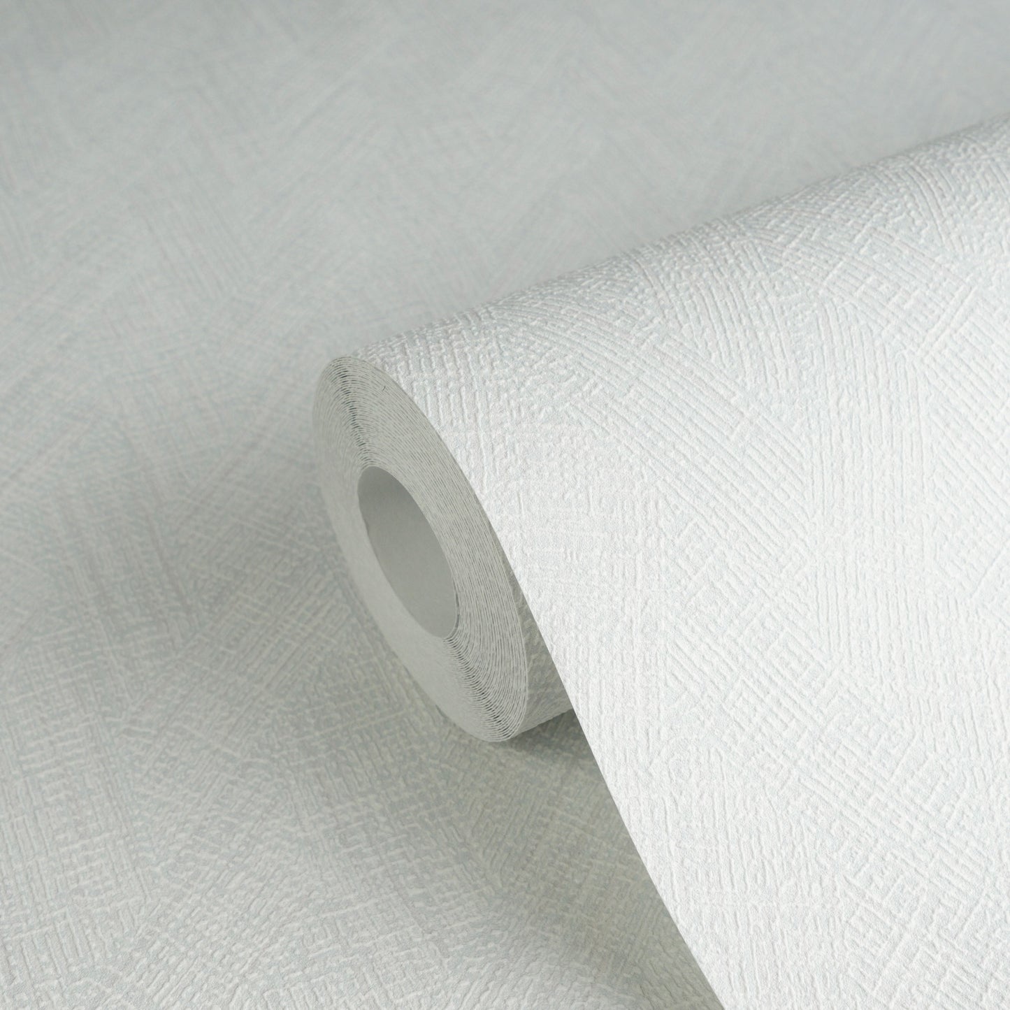 Mustertapete Fischgrät-Weboptik Pastellblau - 10,05 m x 0,53 m