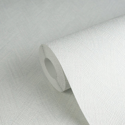 Mustertapete Fischgrät-Weboptik Pastellblau - 10,05 m x 0,53 m