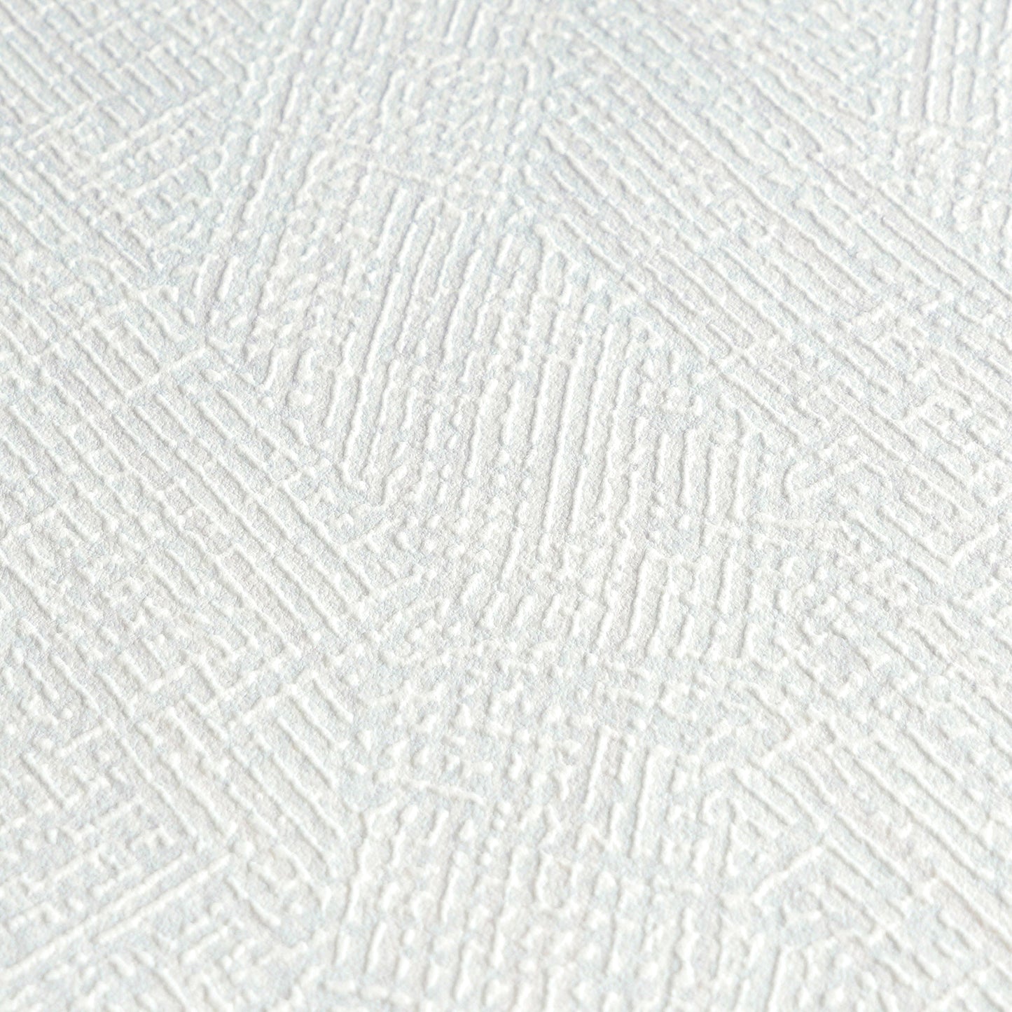 Mustertapete Fischgrät-Weboptik Pastellblau - 10,05 m x 0,53 m