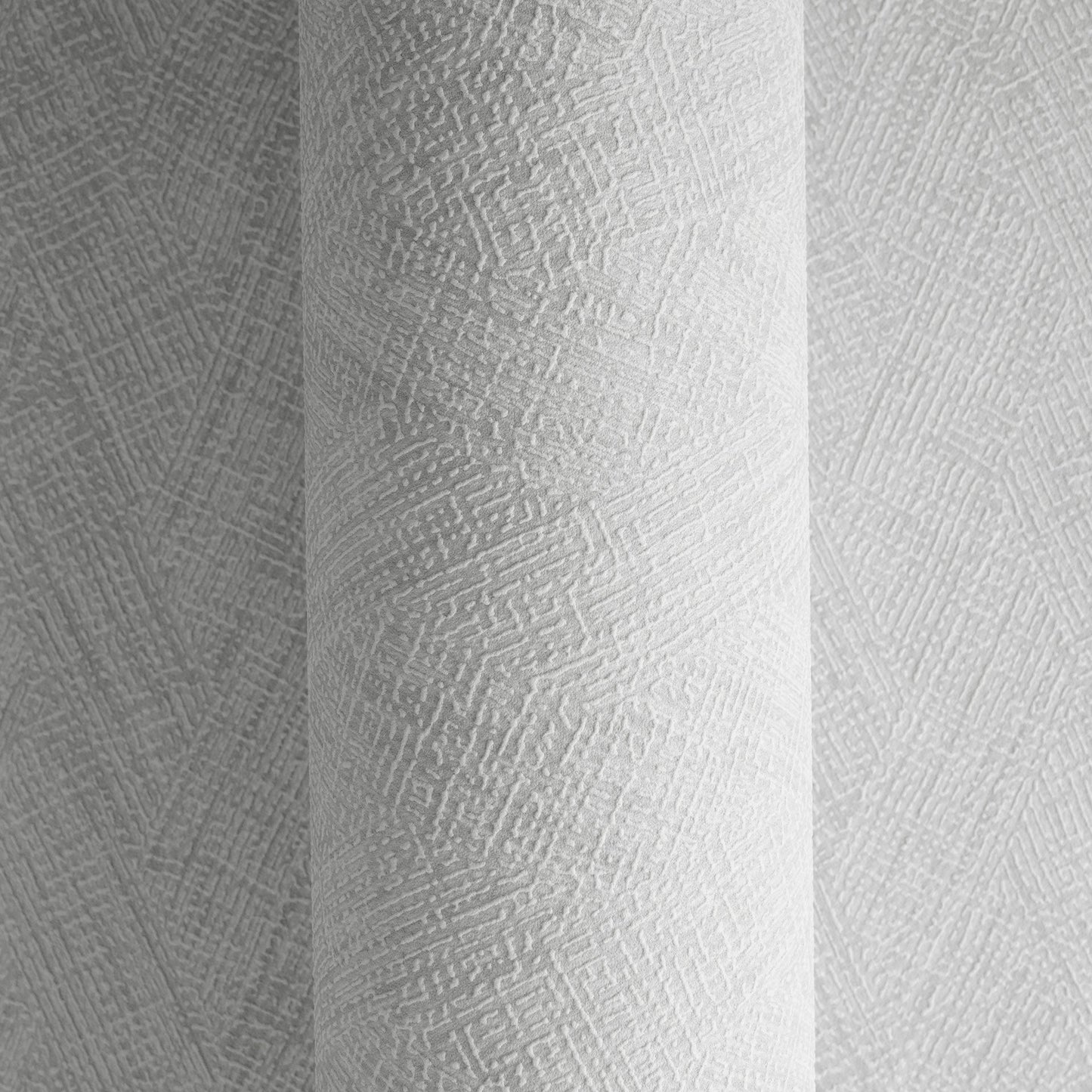 Mustertapete Fischgrät-Weboptik Mittelgrau - 10,05 m x 0,53 m