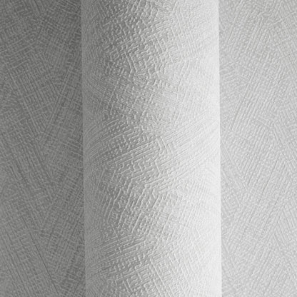 Mustertapete Fischgrät-Weboptik Mittelgrau - 10,05 m x 0,53 m